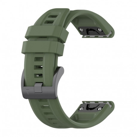 Silicone strap for GARMIN FENIX 3 / 3HR / 5X / 6X / 6X Pro / 7X / 7X Pro dark green (4)