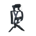 Combo selfie with tripod for live broadcast with LED flash and micro and remote control TL-49T