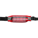 Sport belt with case and light ART APS-01R red