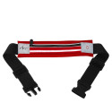 Sport belt with case and light ART APS-01R red