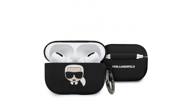 KARL LAGERFELD case for APPLE Airpods Pro KLACAPSILGLBK black