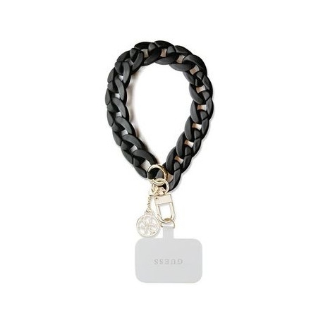 GUESS hand strap GUOUCBMC4MK (Large Chain Acrylic 4G Charms) black