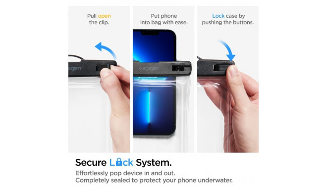 SPIGEN A610 UNIVERSAL WATERPROOF FLOATING CASE CRYSTAL CLEAR