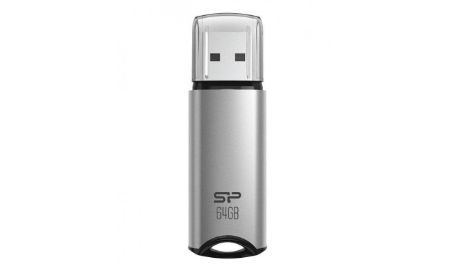 Silicon power USB Flash Drive Marvel Series M02 64 GB, Type-A USB 3.2 Gen 1, Silver