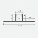 Built-in / flush-mounted anodized aluminum pr