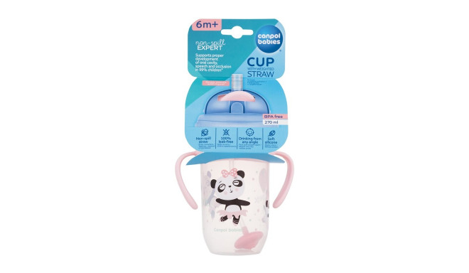 Canpol babies Exotic Animals Non-Spill Expert Cup With Weighted Straw (270ml)