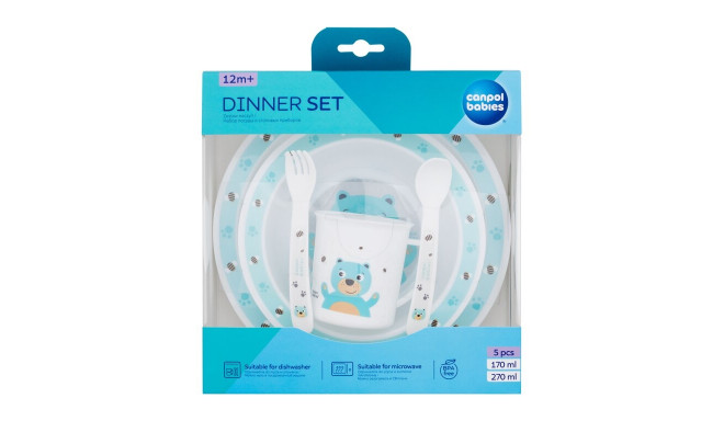 Canpol babies Cute Animals Dinner Set (270ml)