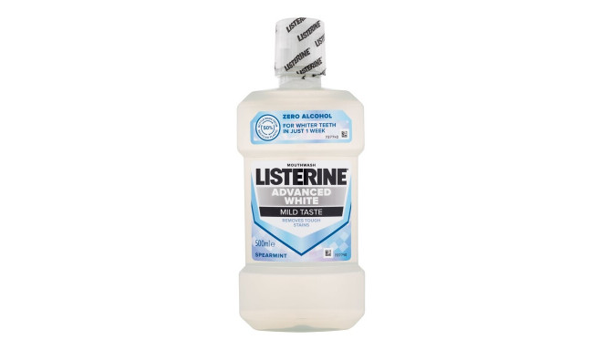 Listerine Advanced White Mild Taste Mouthwash (500ml)