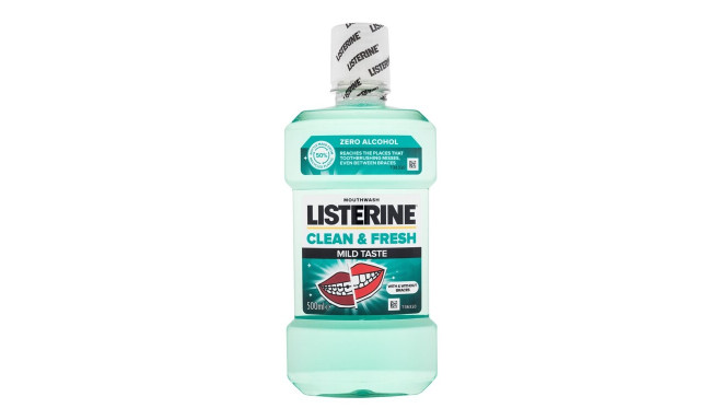Listerine Clean & Fresh Mild Taste Mouthwash (500ml)