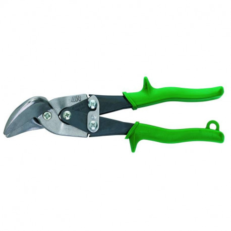 Freund Midwest gear-operated sheet metal shears – right-handed, 225mm blade, ergonomic handle, high-