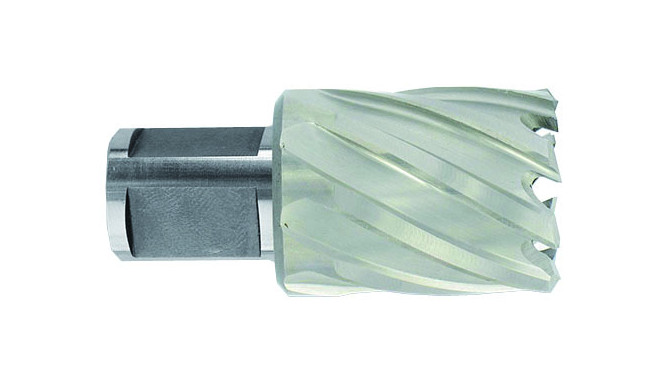 Kroonpuur Ø14X60x30 mm, HSS, lühike seeria. Kinnitus Ø19 mm, Weldon. Haljas