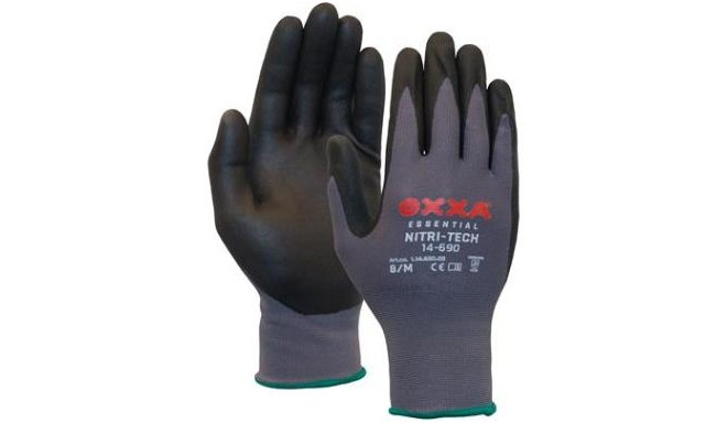 Nylon gloves with nitrile foam coating OXXA Nitri-Tech Foam 14-690, size 7/S