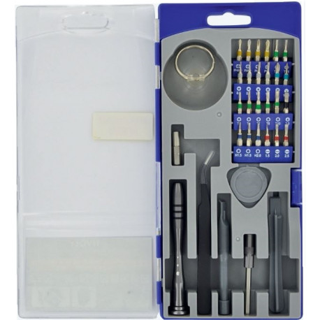 Tivoly Smartphone & Tablet Repair Kit – 32-Piece Precision Bit Set, 4 mm Hex Shank, Suction Cup & Cl