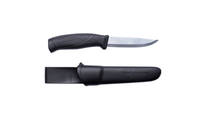 Morakniv Companion Välinuga – Must Käepide, 2.5 mm Roostevaba Tera, Tupp