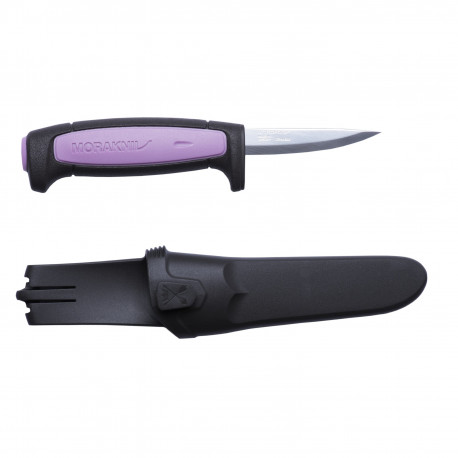 Morakniv Pro Precision pussnuga – 2,0 mm kitsenev roostevaba tera, 75 mm, lilla polümeerkäepide, pol