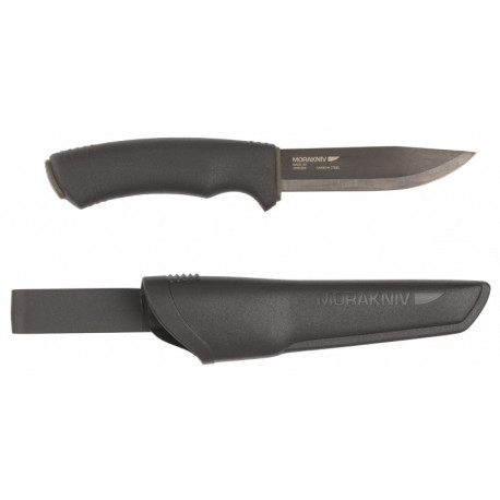 Morakniv Bushcraft BlackBlade™ nuga – 3,2 mm süsinikteras, DLC kate, 232 mm, TPE käepide, must plast
