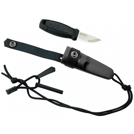 Morakniv Eldris Välinoa Komplekt – 2.0 mm Roostevaba Teras Tera, Süütepulk, Must