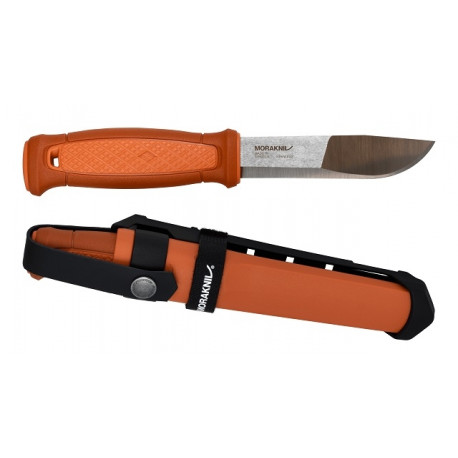 Morakniv Kansbol Outdoor Knife – 2.5mm Stainless Steel Blade, Multi-Mount Sheath, Burnt Orange