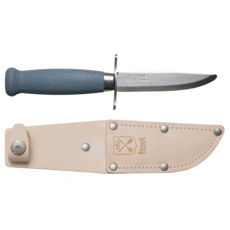 Morakniv Scout 39 Safe Outdoor Knife – 2.0mm Tipless Stainless Blade, Birch Handle, Blueberry