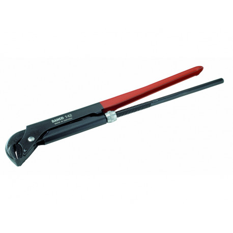 Bahco 142 adjustable pipe wrench – 426 mm, 90° slim head design, anti-rust treated high-alloy steel,