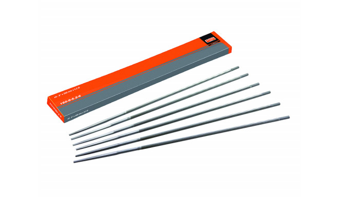 Bahco round chainsaw file – 5.2mm diameter, tool steel, single unit (6pcs)