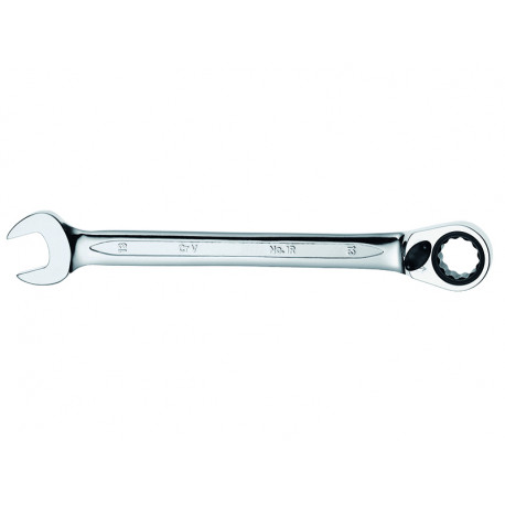 Bahco 1RM-22 combination ratcheting wrench – 22 mm, 72-tooth ratchet, alloy steel chrome-plated fini