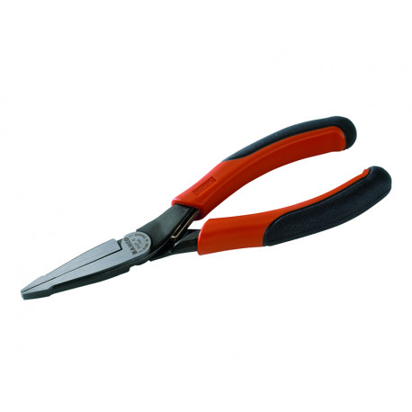 Bahco 2421G-160 ergo long snipe nose pliers – ergonomic two-component handles, hardened cutting edge