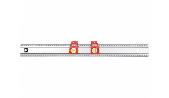 Alumīnija lineāls ar 2 kustīgām kolbām 120cm Kapro