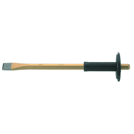 Mason´s chisel with plastic hand protection 26x300mm