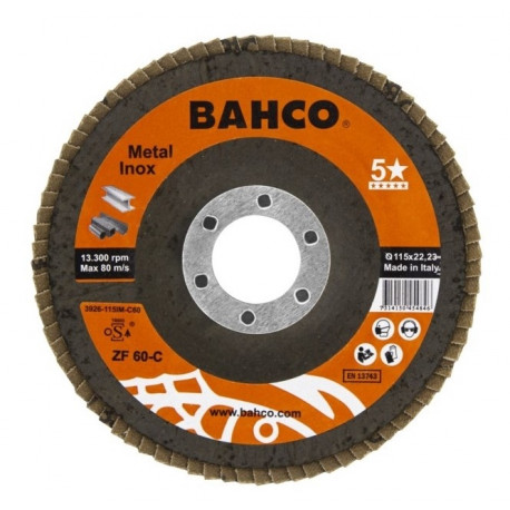 Flap disc INOX+Fe P120 125x22.23mm conical