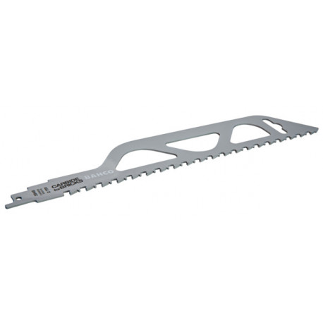 Bahco reciprocating saw blade – carbide-tipped teeth, 457mm length, 1.5mm thickness, 2 TPI, extra wi