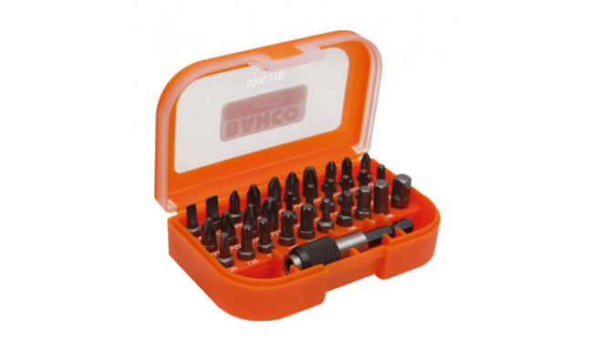Bit set 31 pcs with quick release bit adaptor PH, PH2G, PZ, SL, Hex and TORX