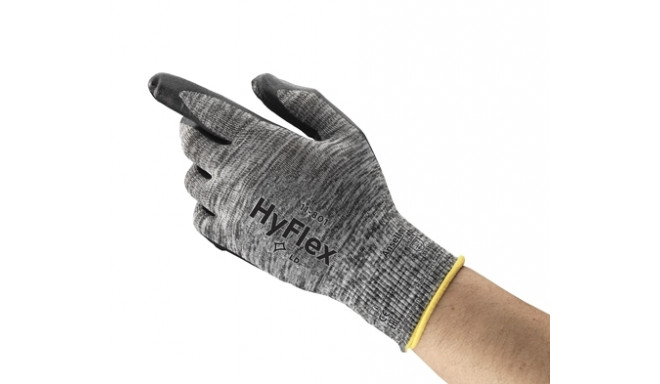 Safety gloves Ansell HyFlex 11-801, size 6. Nylon, Foam nitrile palm dipped. (12шт.)