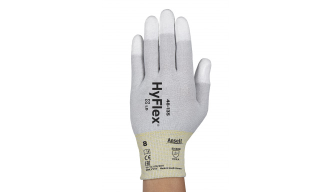 Töökindad Ansell HyFlex® 48-135 ESD, suurus 10