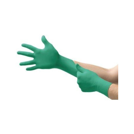 Disposable nitrile gloves Ansell TouchNTuff 92-600, 100 pcs, 0,12mm thick, size L (8,5-9), smooth pa