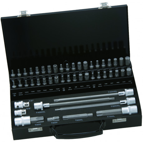 10mm bits set 49 pcs Torx, HEX, XZN M