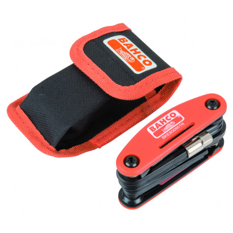 Bahco jalgratta tööriistakomplekt – 16 osa, kuuskantvõtmed, kruvikeerajad, padrunid, kompaktne kott