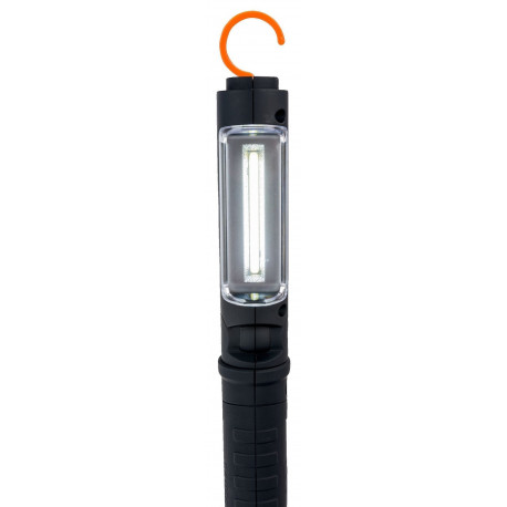 Alumiiniumist reguleeritav akuga LED lamp magnetiga 180-220 luumenit
