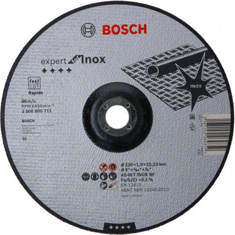 Lõikeketas 230x1.9x22.23mm, INOX Rapido (25tk)