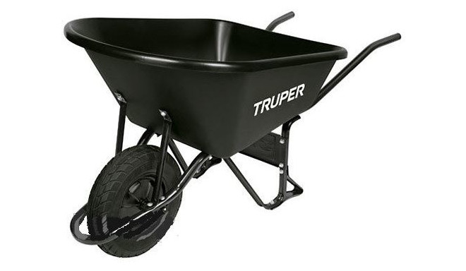 Truper 120 l ķerra ar plastmasas tilpni un pastiprinātu pneimatisko riteni (3gab)