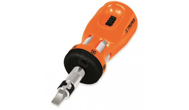 Mini narrega kruvikeeraja + 6 kahepoolset otsakut Truper®