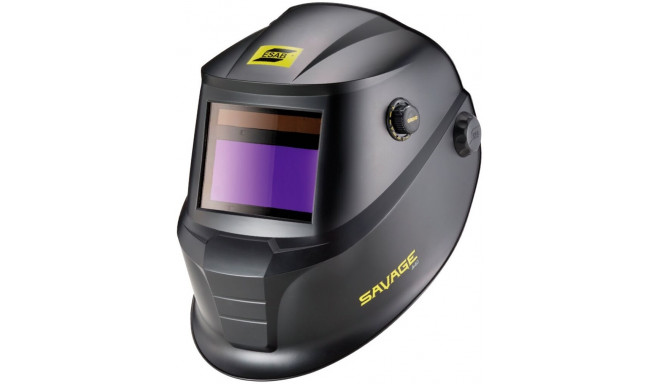 Auto-darkening welding mask SAVAGE A40 9-13, black, interchangeable batteries