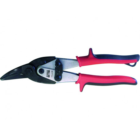 Bahco MA401 left-cut aviation shears – forged chromium-molybdenum steel, 250 mm, serrated upper jaw,