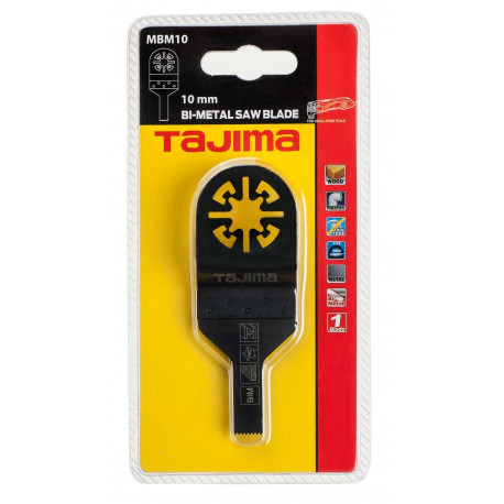 Tajima multitööriista bimetall saetera puidule, plastikule ja metallile, sirge 10mm (10tk)