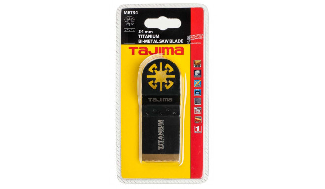 Multitool bimetal saw blade titanium coated, flush cut 34mm. For wood, plastic and metal