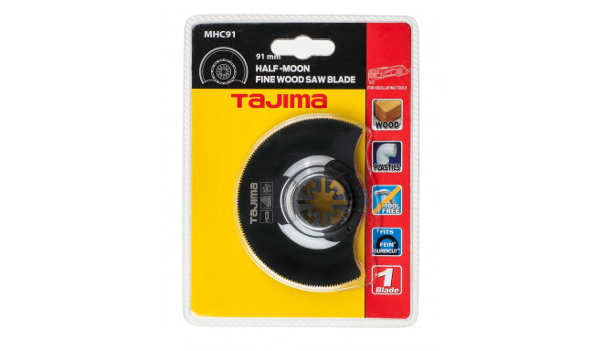 Multitool saw blade for wood, plastic and soft metal, half-moon dish 91mm