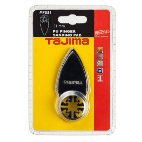 Tajima multitool PU finger sanding pad 51mm for wood and paint