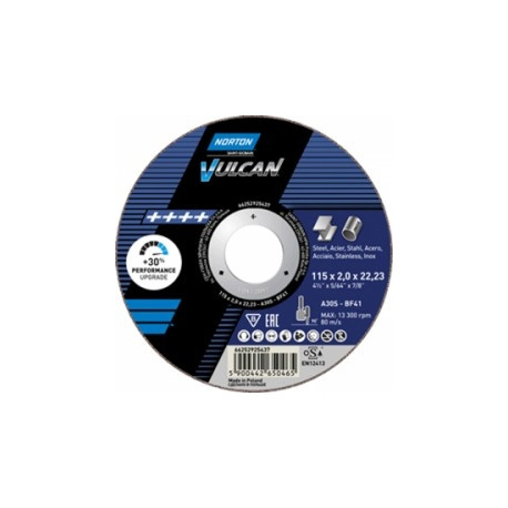 Cutting disc Norton Vulcan 41-230x2.0x22.23 A30S