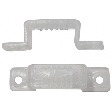 TAMO LED strip mounting clamps – screw-mounted, set of 10 with screws, compact design