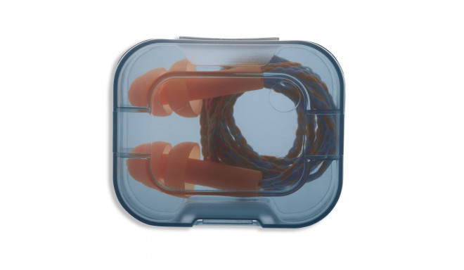 Reusable ear plugs with cord Uvex Whisper, orange, SNR 27dB, size S, in a plastic mini box